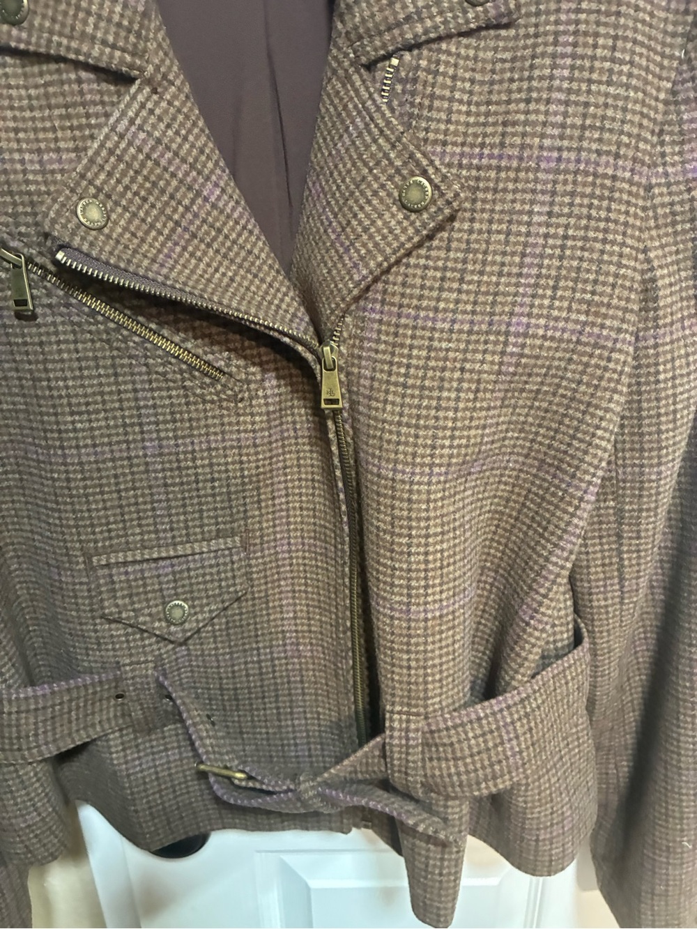 Women’s Ralph Lauren houndstooth jacket - Picture 2 of 3